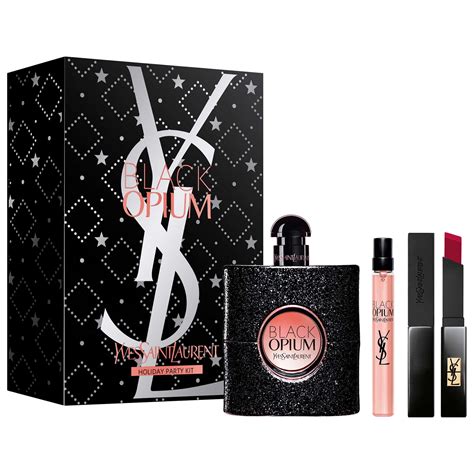 ysl black opium travel set|black opium 50ml gift set.